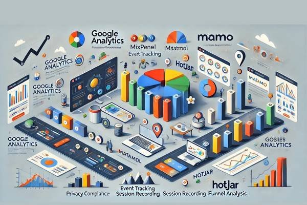 Comparing top analytics tools with Google Analytics